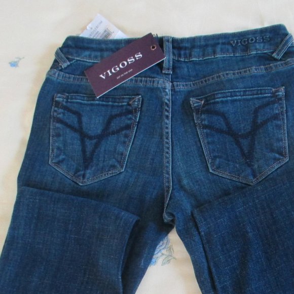Vigoss Chelsea, Boot cut/ Dark Wash Jeans Size 24 - Picture 5 of 11